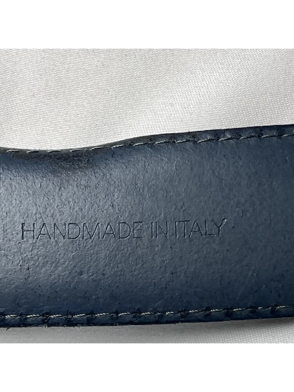 HUGO BOSS-Black Calfskin Leather Belt-Size 46-Made in Italy